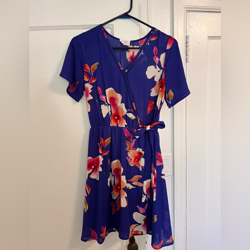 Summery Blue Floral Dress